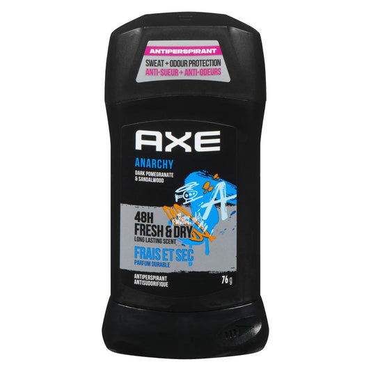 AXE ANTIPERSPIRANT ANARCHY STICK, 6 X 76 G