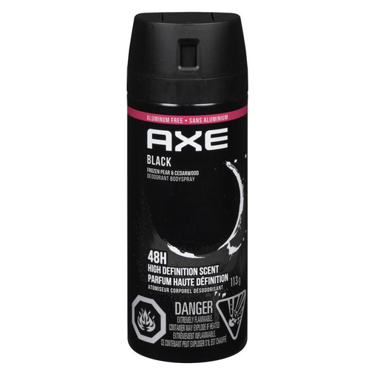 AXE BLACK BODY SPRAY, 3 X 113 G