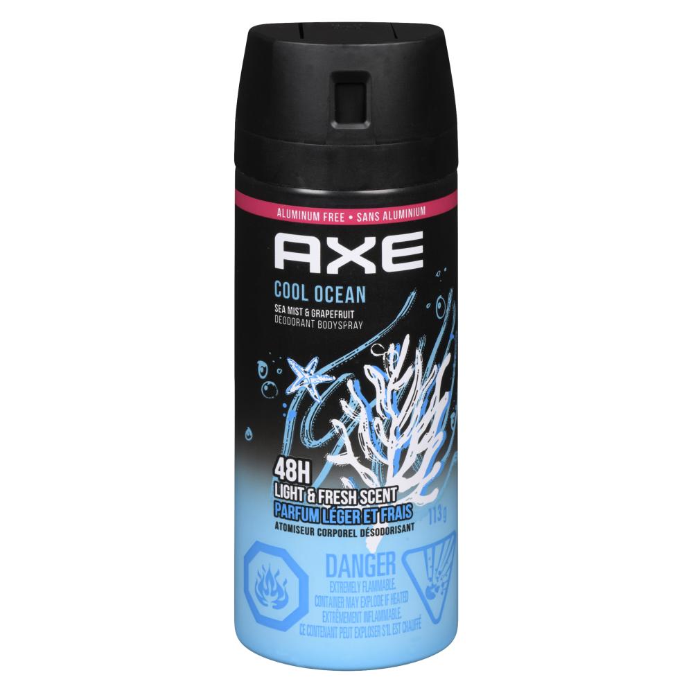 AXE BODY SPRAY COOL OCEAN, 3 X 113 G