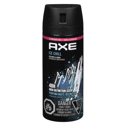 AXE DEODORANT FRAGRANCE ICE CHILL, 3 X 113 G