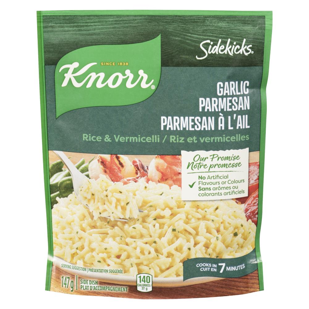 KNORR SIDEKICKS RICE GARLIC PARMESAN, 8 X 147 G