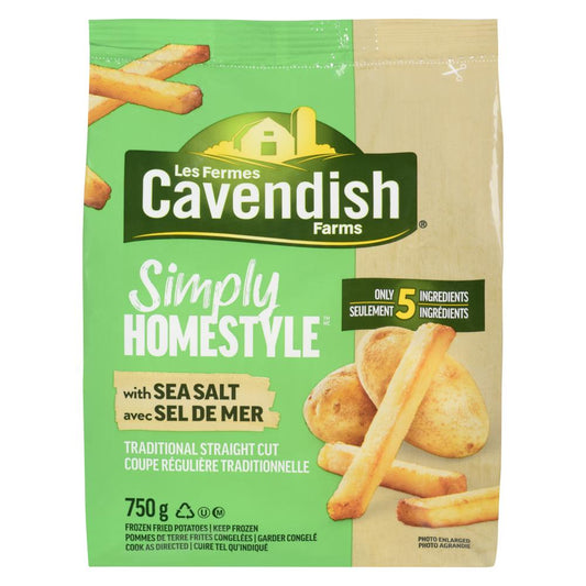 CAVFARMS COUNTRY STYLE FRIES STICKS, 12 X 750 G