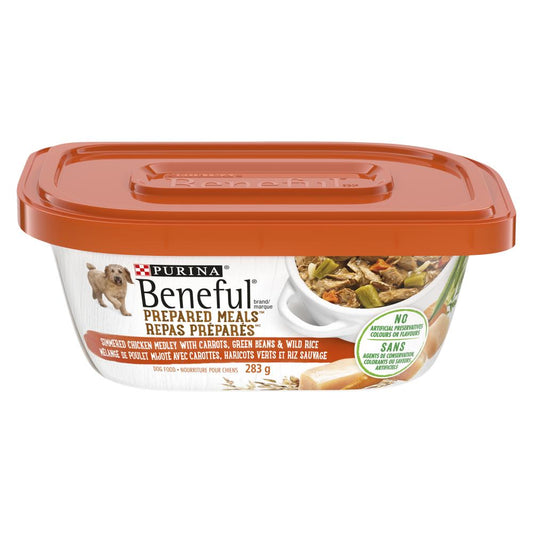 BENEFUL CHICKEN & RICE DOG FOOD, 8 X 283 G