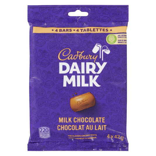 CADBURY DAIRY MILK CHOCOLATE BAR EMB4, 24 X 4 X 42 G