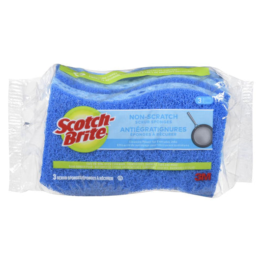 SCOTCH-BRITE SPONGE SCRUB ANTI-SCRATCH, 12 X 3 X 1 UN