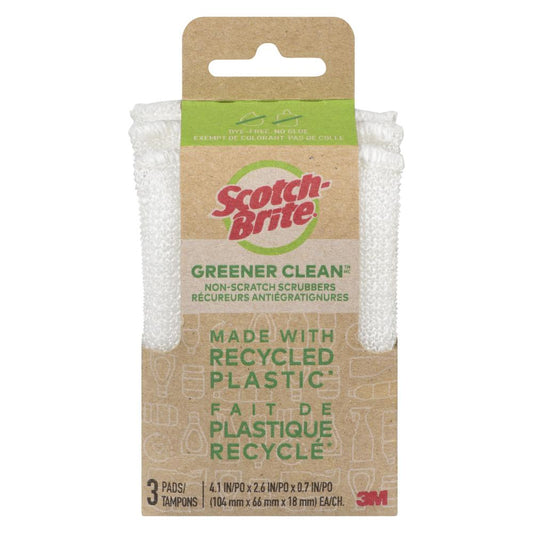 SCOTCH-BRITE GREENER CLEAN SCRUB SPONGE, 6 X 3 UN