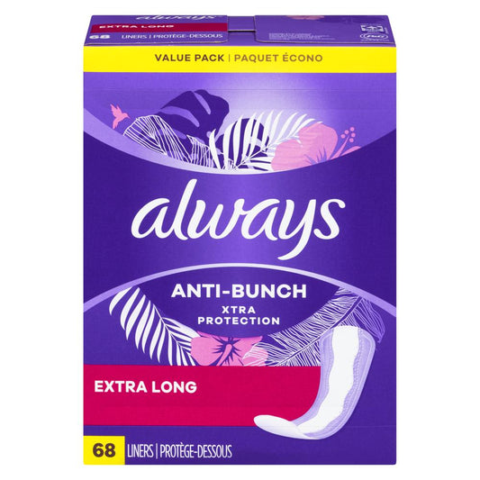 ALWAYS PROTECTIVE UNDERPADS EXTRA PROTECTION UNSCENTED, 4 X 68 UN