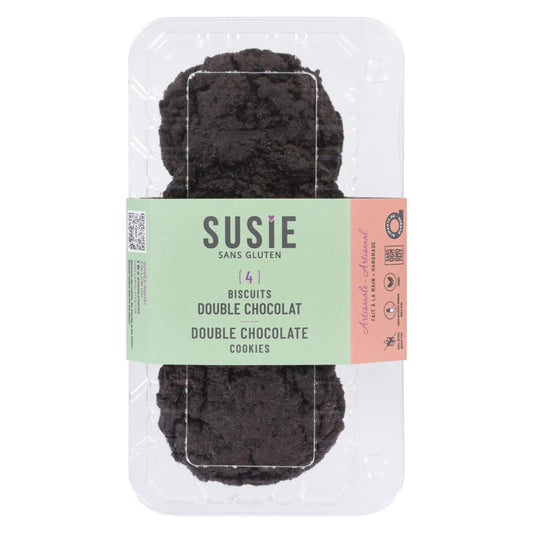 SUSIE GLUTEN FR, DOUBLE CHOCOLATE COOKIES, 8 x 192G