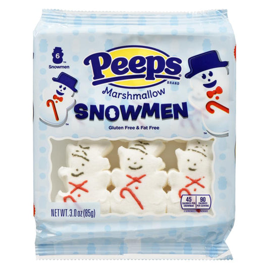 PEEPS MARSHMALLOW SNOWMEN 6CT, 12 X 85 G