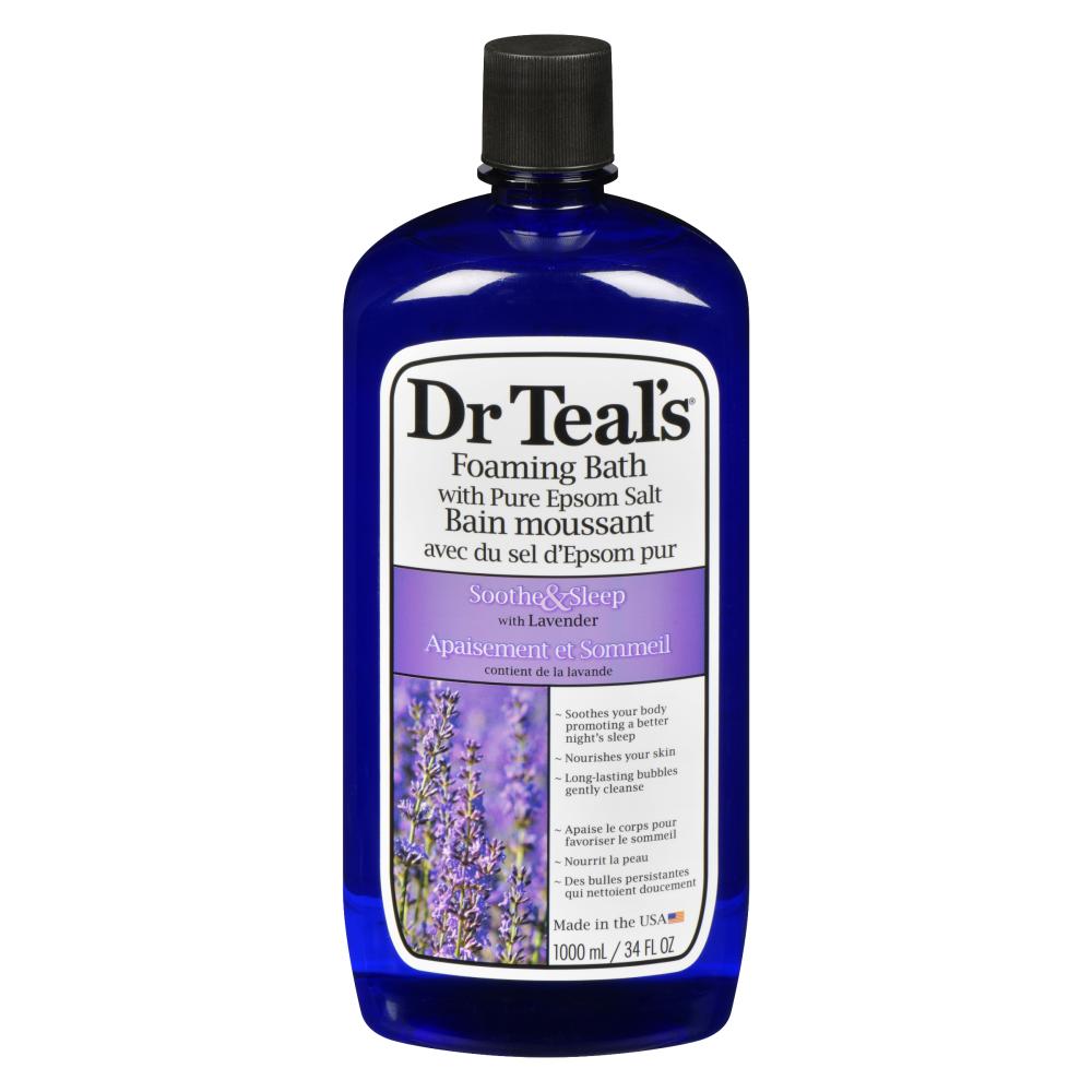 DRTEALS FOAMING BATH LAVENDER, 2 X 1 L