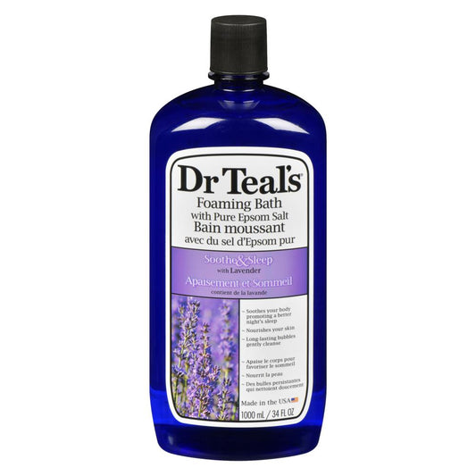 DRTEALS FOAMING BATH LAVENDER, 2 X 1 L