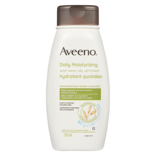 AVEENO DAILY HYDRATING BODY WASH, 3 X 532 ML
