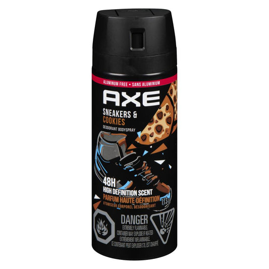 AXE BODY DEODORANT SNEAKER COOKIE, 3 X 113 G