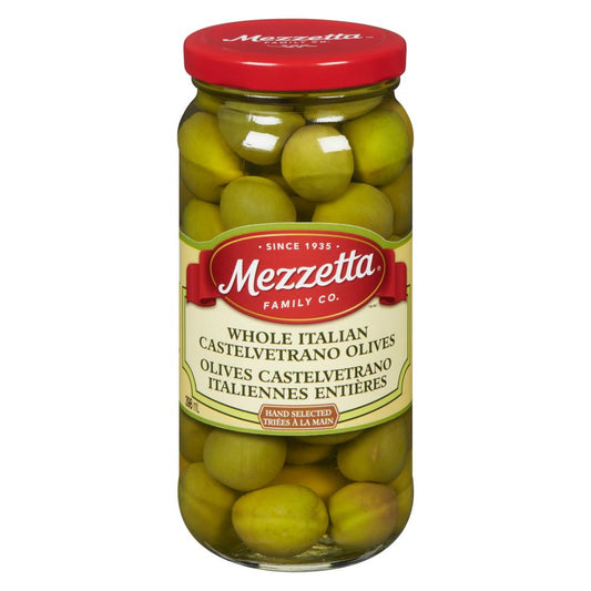 MEZZETTA ITALIAN STYLE GREEN OLIVES, 6 X 283 G