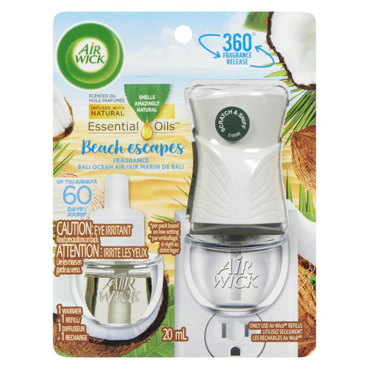 AIRWICK OIL KIT BALI AND REFILL, 4 X 20 ML