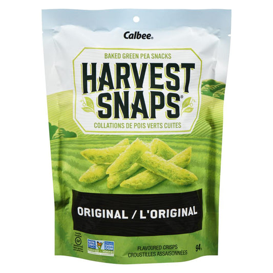 SNAPCLEAR ORIGINAL GREEN PEA CRISPS, 12 X 93 G