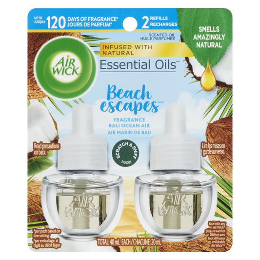 AIRWICK PLUG-IN REFRESH BALI, 6 X 40 ML