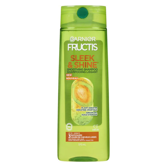 GARNIER FRUCTIS SLEEK & SHINE SHAMPOO, 6 X 370 ML