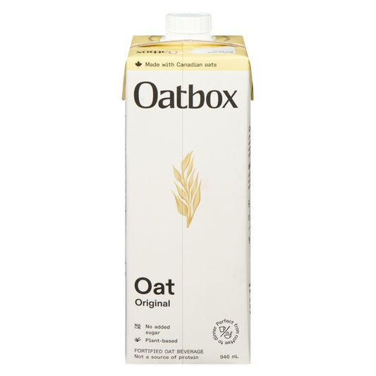 OATBOX ORGANIC ORIGINAL OATMEAL, 6 X 946 ML