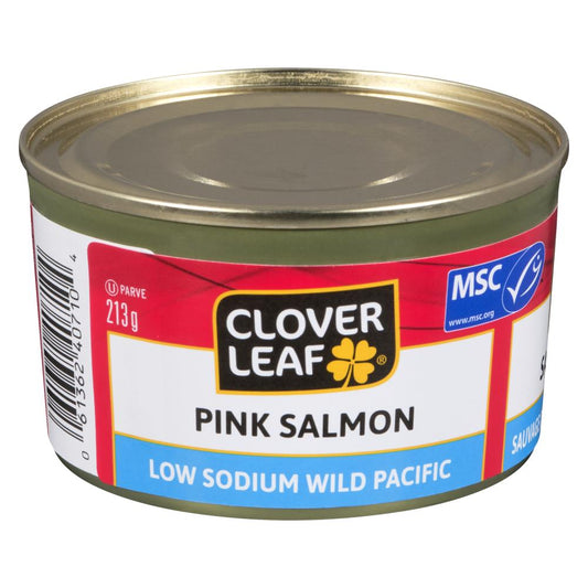 CLOVERLEAF LOW SODIUM PINK SALMON, 24 X 213 G