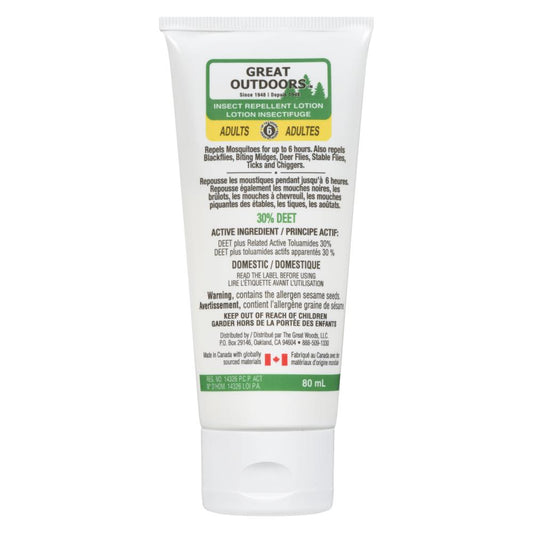 G.O. INSECT REPELLENT ADULT SPRAY 30% DEET, 12 X 80 ML