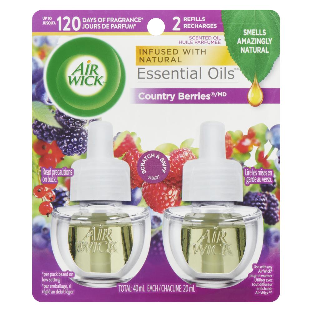 AIRWICK PLUG-IN REFRESH BERRY FIELDS, 6 X 2 X 20 ML
