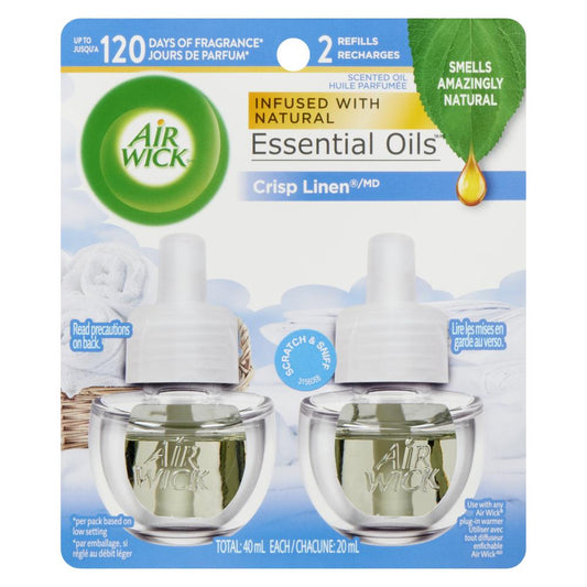 AIRWICK PLUG-IN REFRESH FRESH LAUNDRY, 6 X 2 X 20 ML