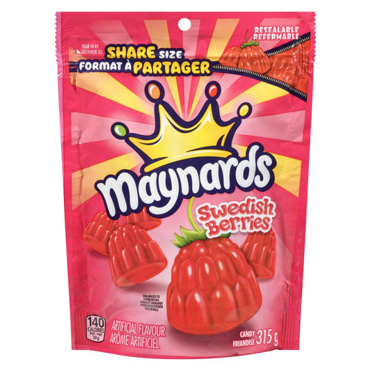 MAYNARDS SWEDISH BERRIES CANDY, 12 X 315 G