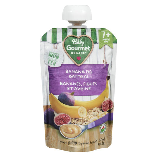 BABY GOURMET GREEK YOGURT BANANA OATMEAL, 12 X 128 ML