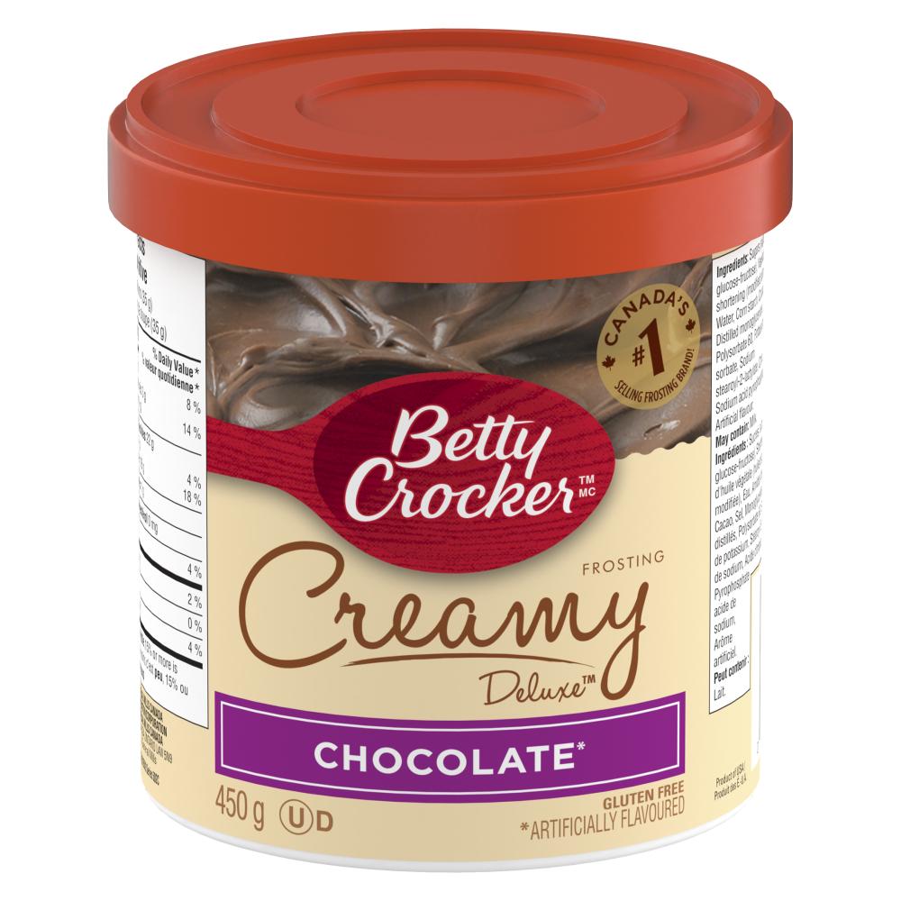 BETTY CROCKER DELUXE CHOCOLATE FROSTING, 12 X 450 G