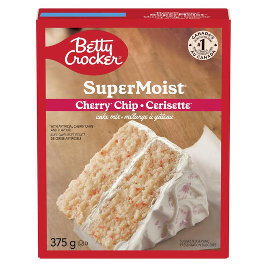 BETTY CROCKER CHERRY MOIST CAKE MIX, 12 X 375 G