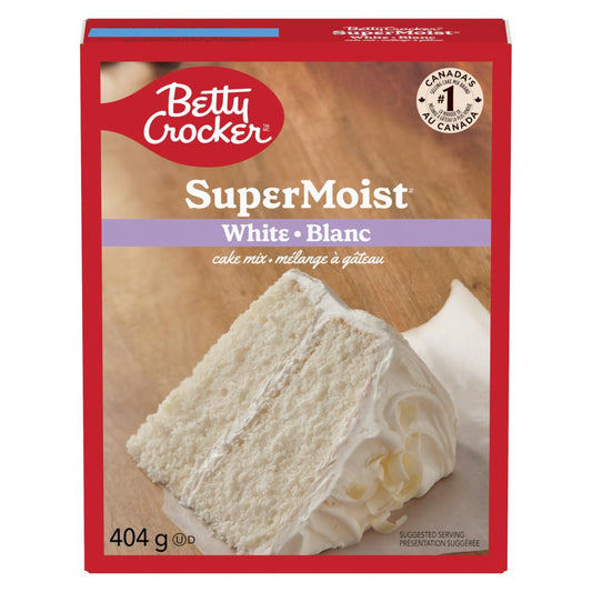 BETTY CROCKER WHITE CAKE MIX, 12 X 404 G