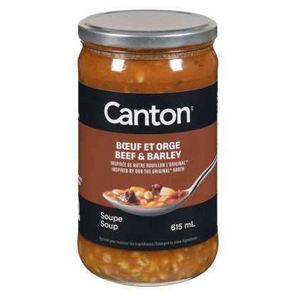 CANTON BEEF AND BARLEY SOUP, 12 X 615 ML