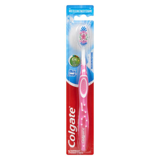 COLGATE ACT ANGLED MEDIUM TOOTHBRUSH, 6 X 1 UN