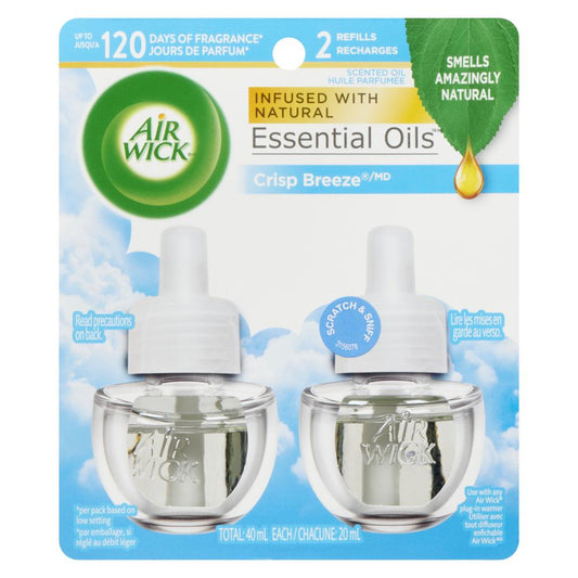 AIRWICK PLUG-IN REFRESH VIBRANT BREEZE, 6 X 2 X 20 ML
