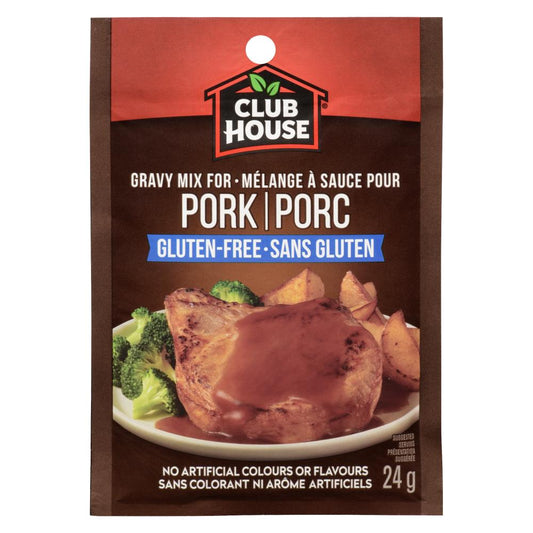 CLUBHOUSE PORK GRAVY MIX SGLUT, 18 X 24 G