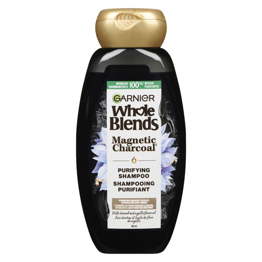 GARNIER WHOLE BLENDS CHARCOAL SHAMPOO, 6 X 346 ML