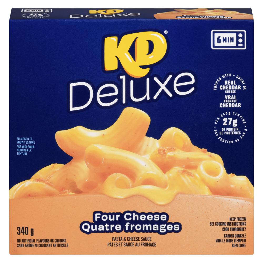 KRAFT FOUR CHEESE FROZEN DINNER, 5 X 340 G