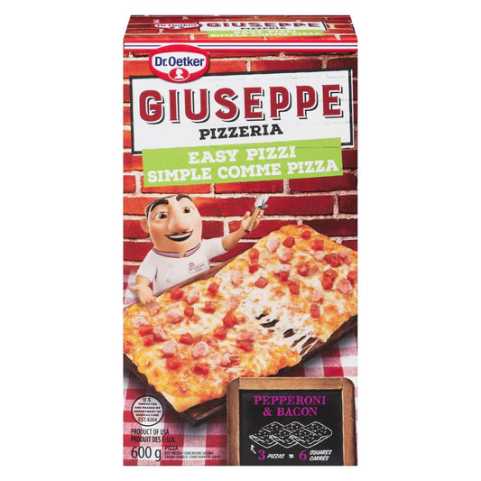 GIUSEPPE SCP BACON PEPPERONI PIZZA, 12 X 600 G