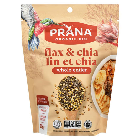 PRANA CHIA & WHOLE LINSEED ORGANIC, 8 X 225 G