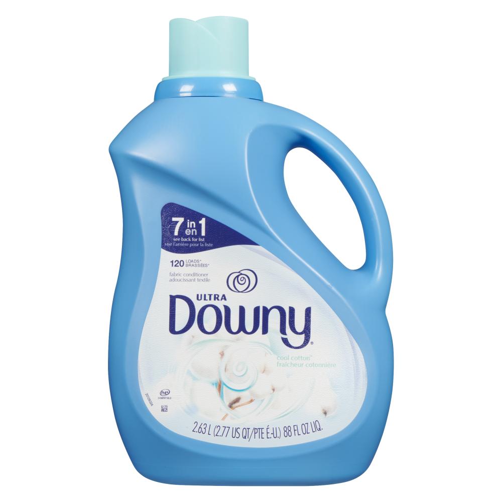 DOWNY LIQUID SOFTENER FRESH COTTON, 4 X 2.63 L