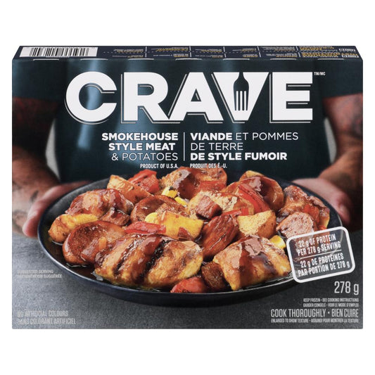 CRAVE SMOKED MEAT AND POTATOES, 12 X 278 G