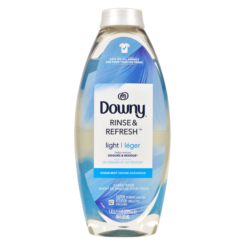 DOWNY FABRIC ENHANCER RINSE LIGHT OCEAN MIST 70 LOADS 4X1.43 L, 4 X 2 LT