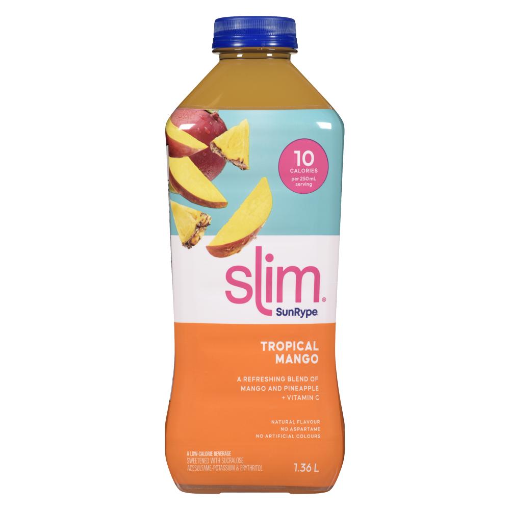 SUNRYPE SLIM TROPICAL MANGO DRINK, 6 X 1.36 L