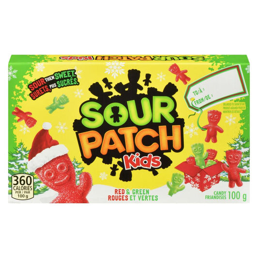 MAYNARDS SOUR PATCH KIDS RED & GREEN CANDY, 12 X 100 G