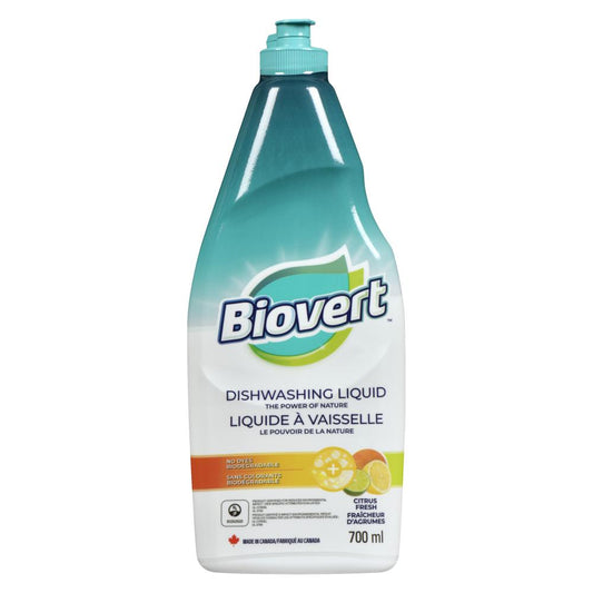 BIOVERT DISHWASHING LIQUID, 12 X 700 ML
