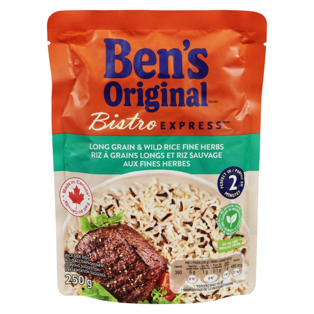 BENORGNL REDUCED SODIUM LONG GRAIN BROWN RICE, 12 X 250 G
