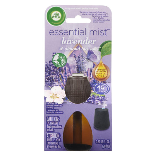 AIRWICK ESSENTIAL MIST REFILL LAVENDER, 6 X 20 ML