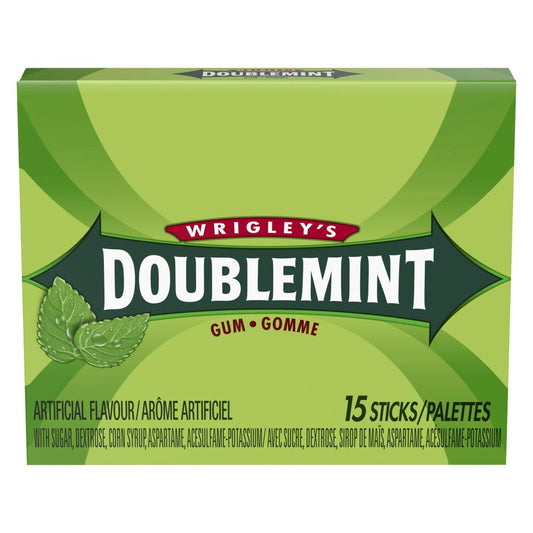 DOUBLEMINT SLIM PACK GUM, 10 X 1 UN
