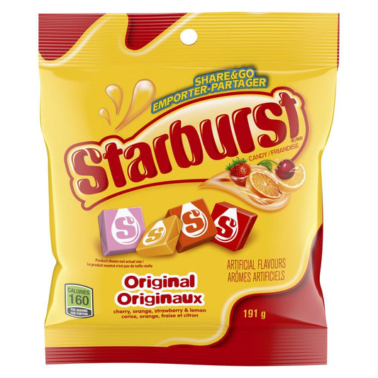 STARBURST ORIGINAL FRUIT CHEWS, 12 X 191 G